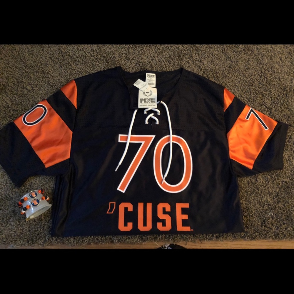 Pink Syracuse football jersey Su